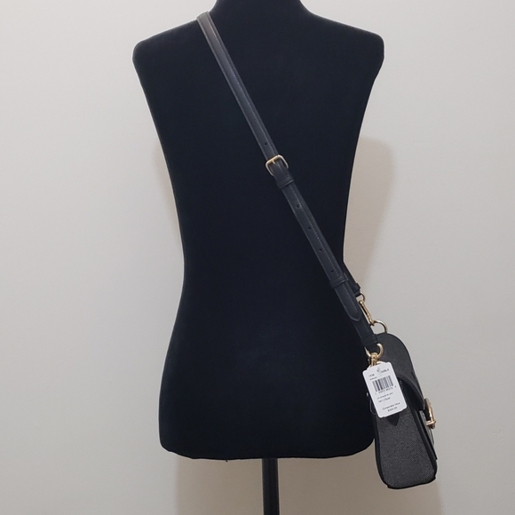 NWT! COACH CONVERTIBLE BLACK JADE SHOULDER/CROSSBODY BAG - Picture 4 of 15